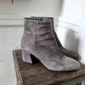 Vince Camuto Grey suede booties
